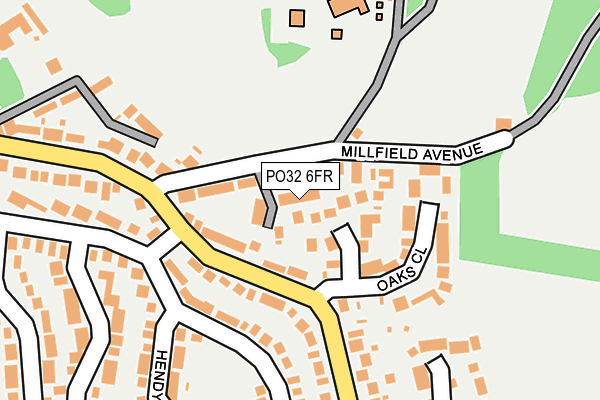 PO32 6FR map - OS OpenMap – Local (Ordnance Survey) PO32 6FR map - OS OpenMap – Local (Ordnance Survey)