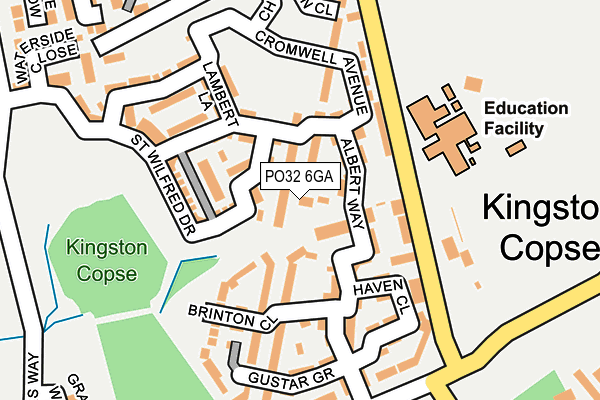 PO32 6GA map - OS OpenMap – Local (Ordnance Survey) PO32 6GA map - OS OpenMap – Local (Ordnance Survey)