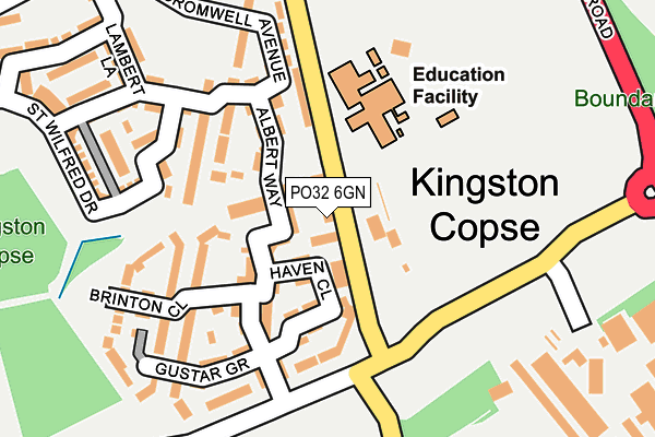PO32 6GN map - OS OpenMap – Local (Ordnance Survey)
