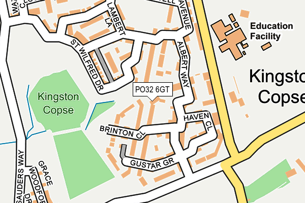 PO32 6GT map - OS OpenMap – Local (Ordnance Survey)