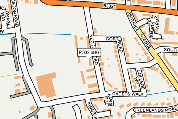 PO32 6HG map - OS OpenMap – Local (Ordnance Survey) PO32 6HG map - OS OpenMap – Local (Ordnance Survey)