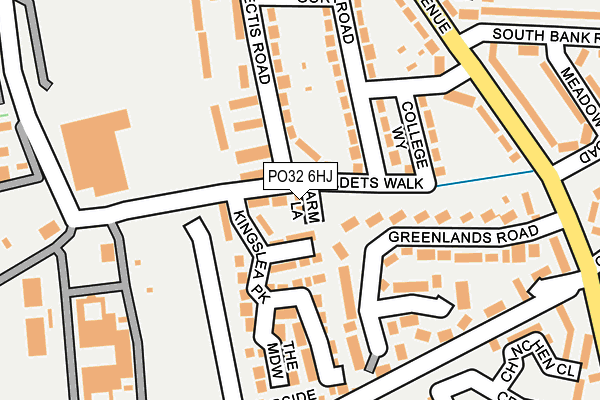 PO32 6HJ map - OS OpenMap – Local (Ordnance Survey) PO32 6HJ map - OS OpenMap – Local (Ordnance Survey)