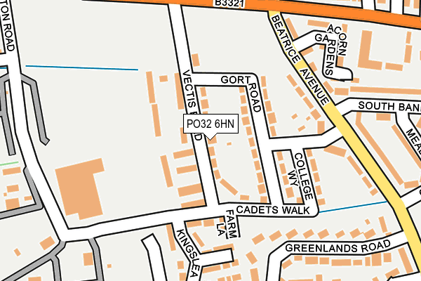 PO32 6HN map - OS OpenMap – Local (Ordnance Survey) PO32 6HN map - OS OpenMap – Local (Ordnance Survey)
