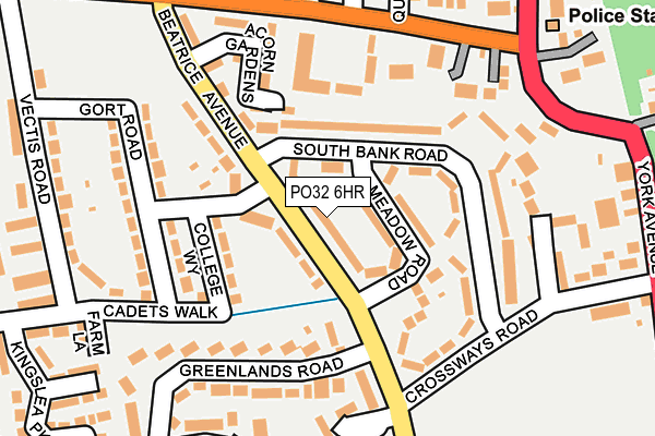PO32 6HR map - OS OpenMap – Local (Ordnance Survey) PO32 6HR map - OS OpenMap – Local (Ordnance Survey)