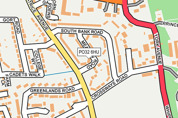 PO32 6HU map - OS OpenMap – Local (Ordnance Survey) PO32 6HU map - OS OpenMap – Local (Ordnance Survey)