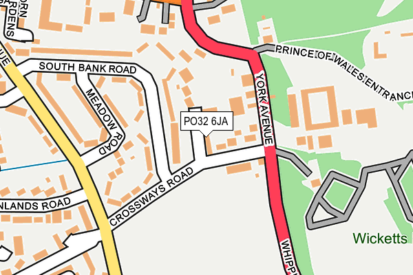 PO32 6JA map - OS OpenMap – Local (Ordnance Survey) PO32 6JA map - OS OpenMap – Local (Ordnance Survey)