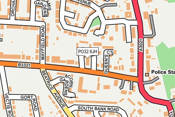 PO32 6JH map - OS OpenMap – Local (Ordnance Survey) PO32 6JH map - OS OpenMap – Local (Ordnance Survey)