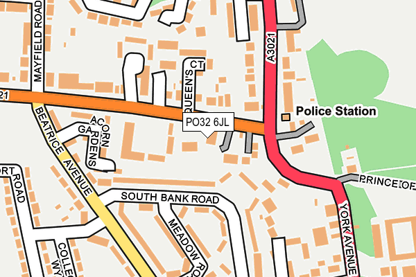 PO32 6JL map - OS OpenMap – Local (Ordnance Survey) PO32 6JL map - OS OpenMap – Local (Ordnance Survey)