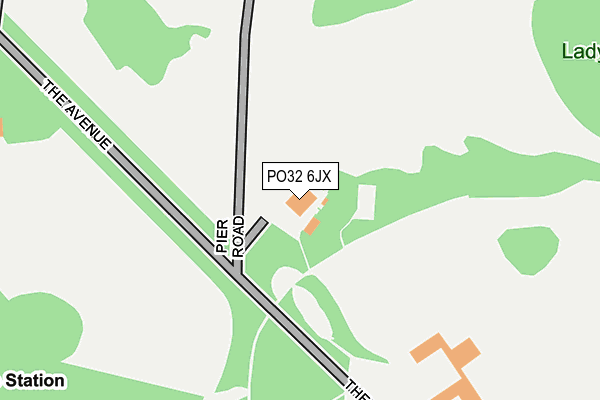 PO32 6JX map - OS OpenMap – Local (Ordnance Survey)