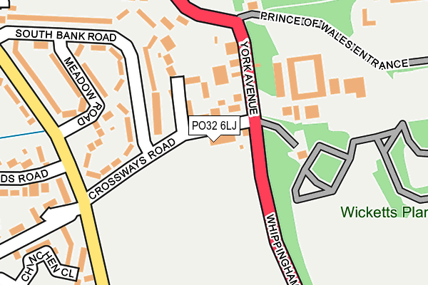 PO32 6LJ map - OS OpenMap – Local (Ordnance Survey) PO32 6LJ map - OS OpenMap – Local (Ordnance Survey)