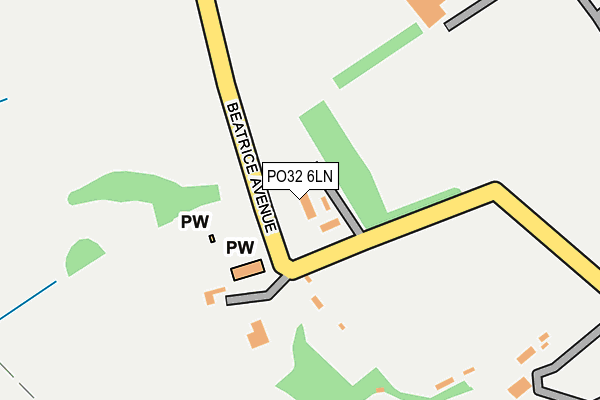 PO32 6LN map - OS OpenMap – Local (Ordnance Survey) PO32 6LN map - OS OpenMap – Local (Ordnance Survey)
