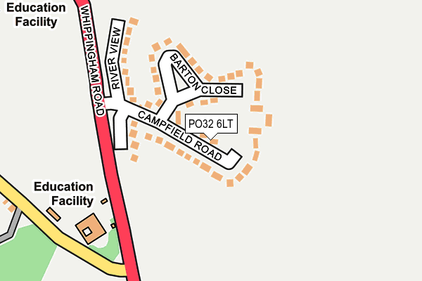 PO32 6LT map - OS OpenMap – Local (Ordnance Survey) PO32 6LT map - OS OpenMap – Local (Ordnance Survey)