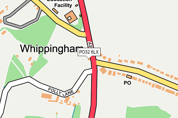 PO32 6LX map - OS OpenMap – Local (Ordnance Survey) PO32 6LX map - OS OpenMap – Local (Ordnance Survey)