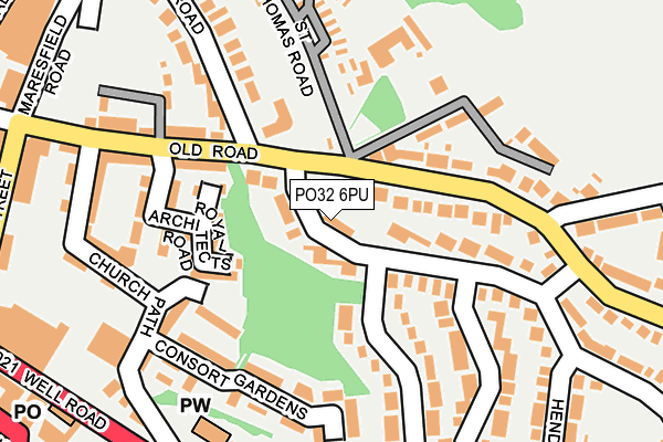 PO32 6PU map - OS OpenMap – Local (Ordnance Survey) PO32 6PU map - OS OpenMap – Local (Ordnance Survey)