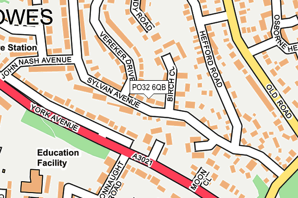 PO32 6QB map - OS OpenMap – Local (Ordnance Survey) PO32 6QB map - OS OpenMap – Local (Ordnance Survey)