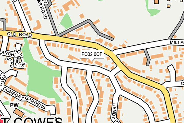 PO32 6QF map - OS OpenMap – Local (Ordnance Survey) PO32 6QF map - OS OpenMap – Local (Ordnance Survey)