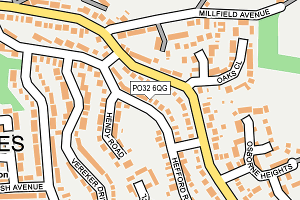 PO32 6QG map - OS OpenMap – Local (Ordnance Survey) PO32 6QG map - OS OpenMap – Local (Ordnance Survey)