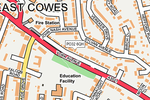 PO32 6QH map - OS OpenMap – Local (Ordnance Survey)