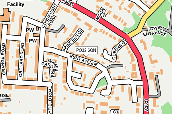 PO32 6QN map - OS OpenMap – Local (Ordnance Survey)