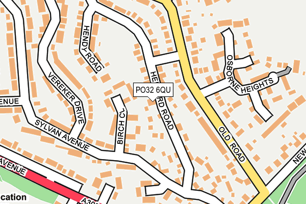 PO32 6QU map - OS OpenMap – Local (Ordnance Survey) PO32 6QU map - OS OpenMap – Local (Ordnance Survey)