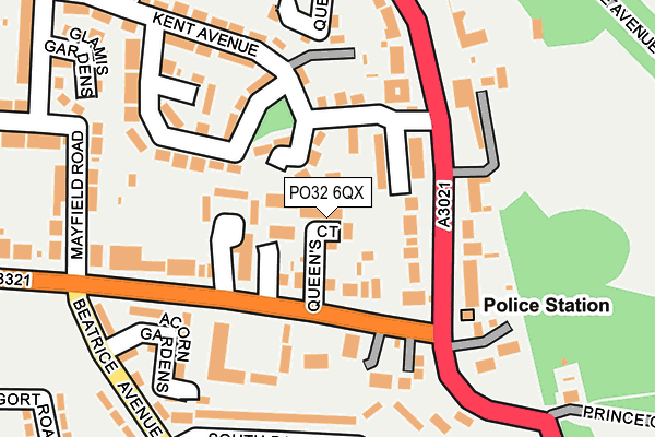 PO32 6QX map - OS OpenMap – Local (Ordnance Survey) PO32 6QX map - OS OpenMap – Local (Ordnance Survey)