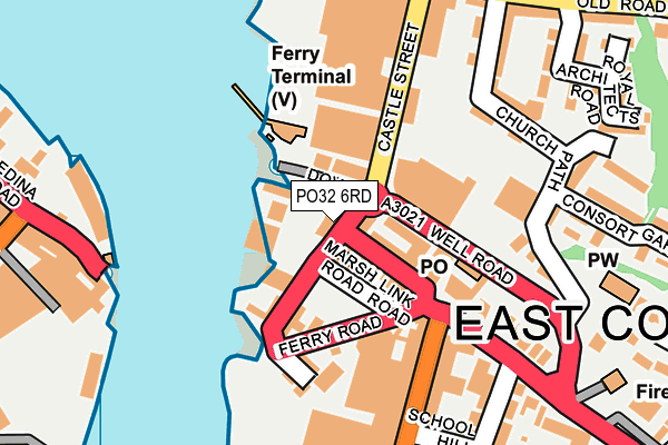 PO32 6RD map - OS OpenMap – Local (Ordnance Survey)