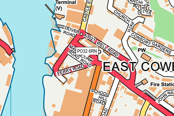 PO32 6RN map - OS OpenMap – Local (Ordnance Survey) PO32 6RN map - OS OpenMap – Local (Ordnance Survey)