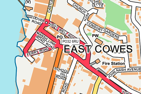 PO32 6RU map - OS OpenMap – Local (Ordnance Survey) PO32 6RU map - OS OpenMap – Local (Ordnance Survey)