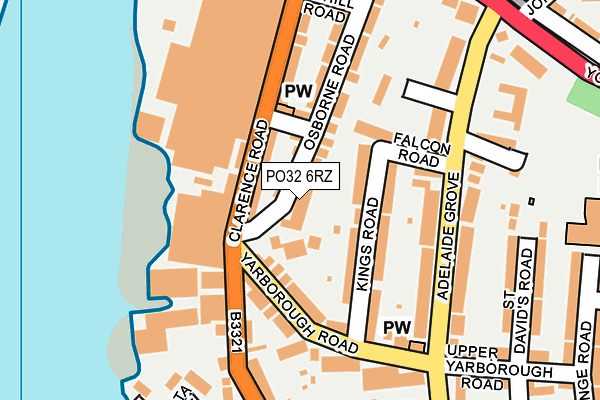 PO32 6RZ map - OS OpenMap – Local (Ordnance Survey) PO32 6RZ map - OS OpenMap – Local (Ordnance Survey)