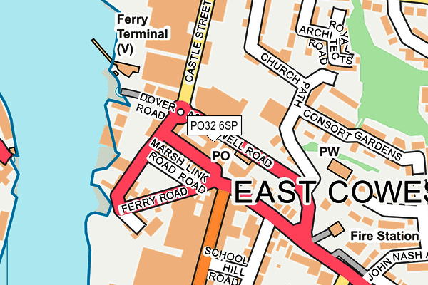 PO32 6SP map - OS OpenMap – Local (Ordnance Survey)