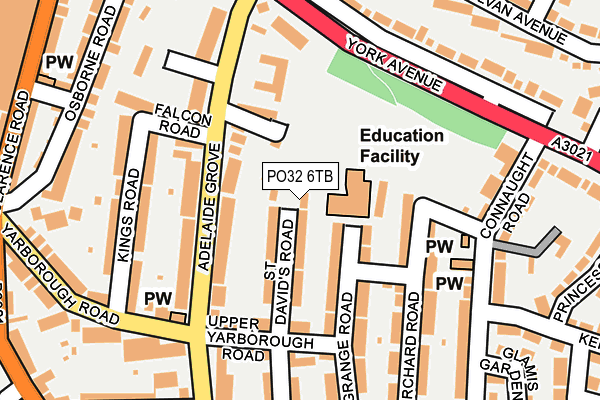 PO32 6TB map - OS OpenMap – Local (Ordnance Survey) PO32 6TB map - OS OpenMap – Local (Ordnance Survey)