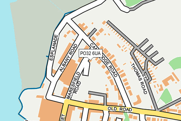 PO32 6UA map - OS OpenMap – Local (Ordnance Survey) PO32 6UA map - OS OpenMap – Local (Ordnance Survey)