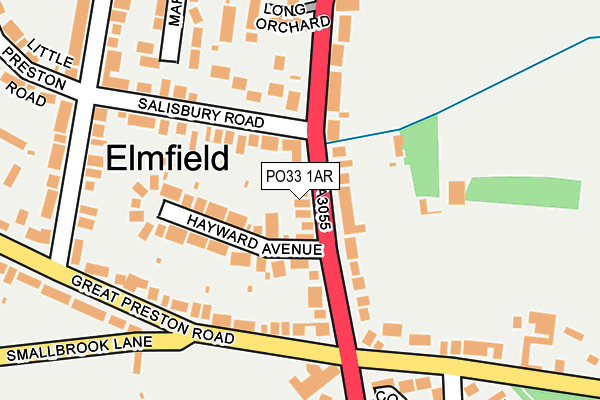 PO33 1AR map - OS OpenMap – Local (Ordnance Survey) PO33 1AR map - OS OpenMap – Local (Ordnance Survey)
