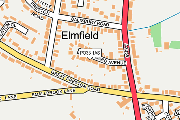 PO33 1AS map - OS OpenMap – Local (Ordnance Survey) PO33 1AS map - OS OpenMap – Local (Ordnance Survey)