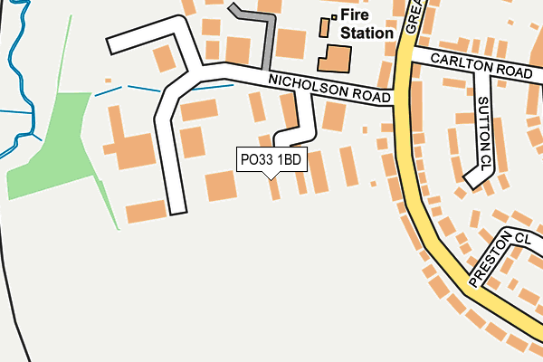 PO33 1BD map - OS OpenMap – Local (Ordnance Survey) PO33 1BD map - OS OpenMap – Local (Ordnance Survey)