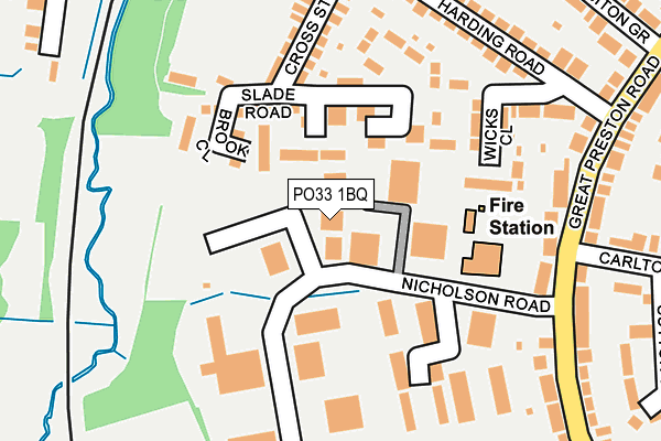 PO33 1BQ map - OS OpenMap – Local (Ordnance Survey) PO33 1BQ map - OS OpenMap – Local (Ordnance Survey)