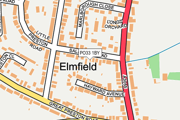 PO33 1BY map - OS OpenMap – Local (Ordnance Survey) PO33 1BY map - OS OpenMap – Local (Ordnance Survey)