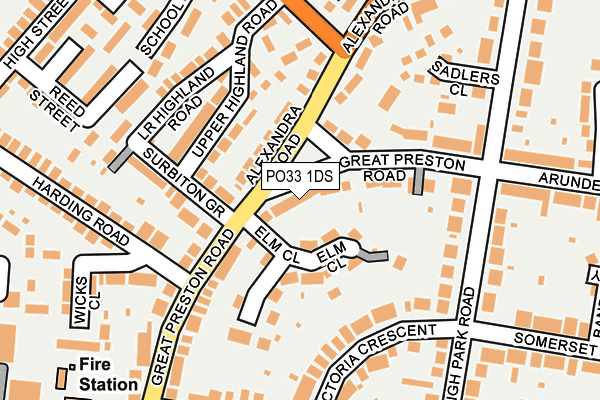 PO33 1DS map - OS OpenMap – Local (Ordnance Survey) PO33 1DS map - OS OpenMap – Local (Ordnance Survey)