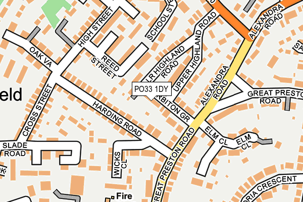 PO33 1DY map - OS OpenMap – Local (Ordnance Survey) PO33 1DY map - OS OpenMap – Local (Ordnance Survey)