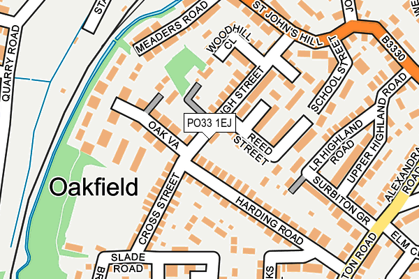 PO33 1EJ map - OS OpenMap – Local (Ordnance Survey) PO33 1EJ map - OS OpenMap – Local (Ordnance Survey)