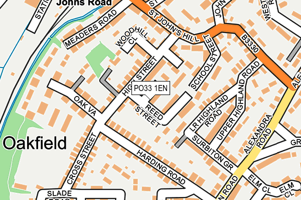 PO33 1EN map - OS OpenMap – Local (Ordnance Survey) PO33 1EN map - OS OpenMap – Local (Ordnance Survey)