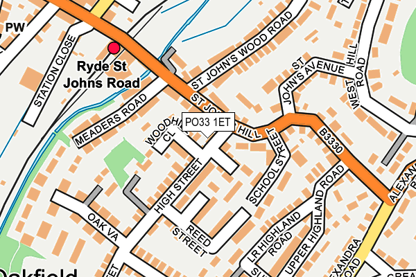 PO33 1ET map - OS OpenMap – Local (Ordnance Survey) PO33 1ET map - OS OpenMap – Local (Ordnance Survey)