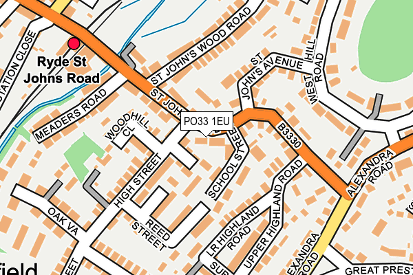 PO33 1EU map - OS OpenMap – Local (Ordnance Survey) PO33 1EU map - OS OpenMap – Local (Ordnance Survey)