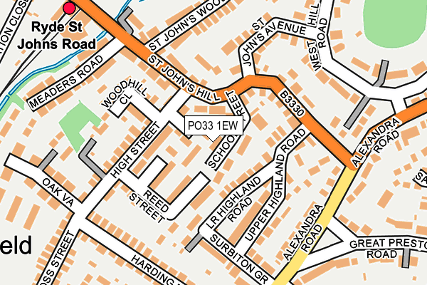 PO33 1EW map - OS OpenMap – Local (Ordnance Survey) PO33 1EW map - OS OpenMap – Local (Ordnance Survey)