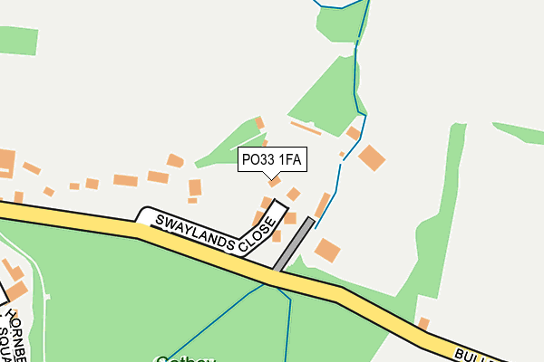 PO33 1FA map - OS OpenMap – Local (Ordnance Survey) PO33 1FA map - OS OpenMap – Local (Ordnance Survey)
