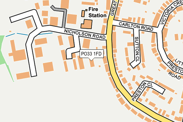 PO33 1FD map - OS OpenMap – Local (Ordnance Survey) PO33 1FD map - OS OpenMap – Local (Ordnance Survey)