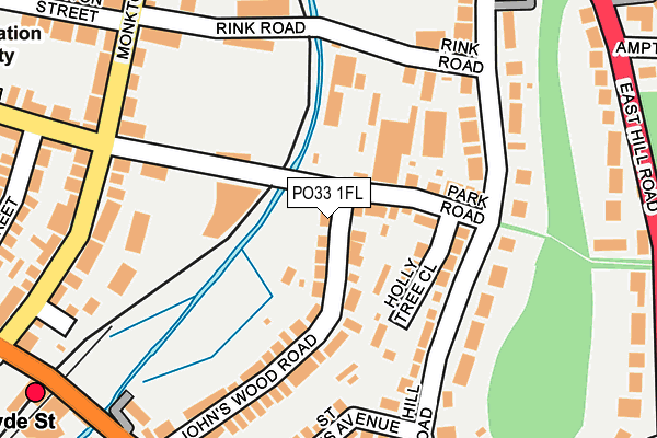 PO33 1FL map - OS OpenMap – Local (Ordnance Survey) PO33 1FL map - OS OpenMap – Local (Ordnance Survey)