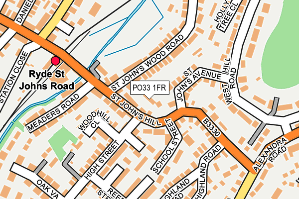 PO33 1FR map - OS OpenMap – Local (Ordnance Survey) PO33 1FR map - OS OpenMap – Local (Ordnance Survey)