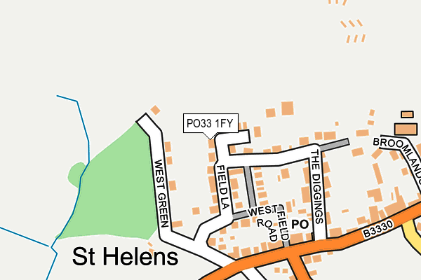 PO33 1FY map - OS OpenMap – Local (Ordnance Survey) PO33 1FY map - OS OpenMap – Local (Ordnance Survey)