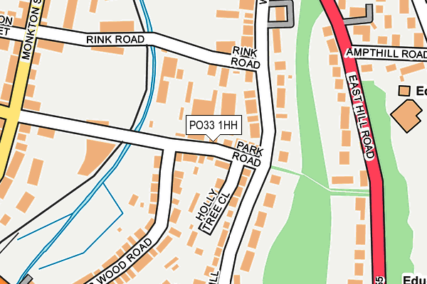 PO33 1HH map - OS OpenMap – Local (Ordnance Survey) PO33 1HH map - OS OpenMap – Local (Ordnance Survey)